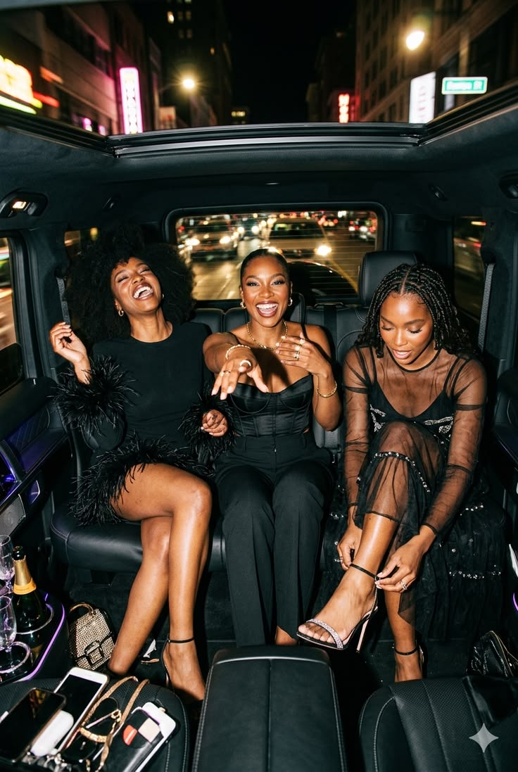 Women enjoying an evening together